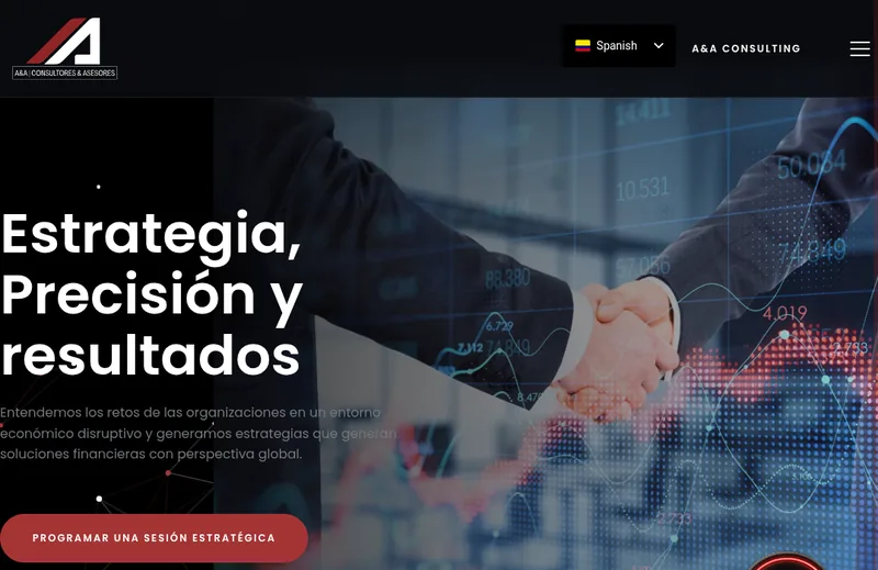 A&A Consulting — vista previa del sitio web